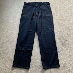 Dickies Mens 36x32 VW Volkswagen Wide Leg Work Mechanic Pants Navy Blue